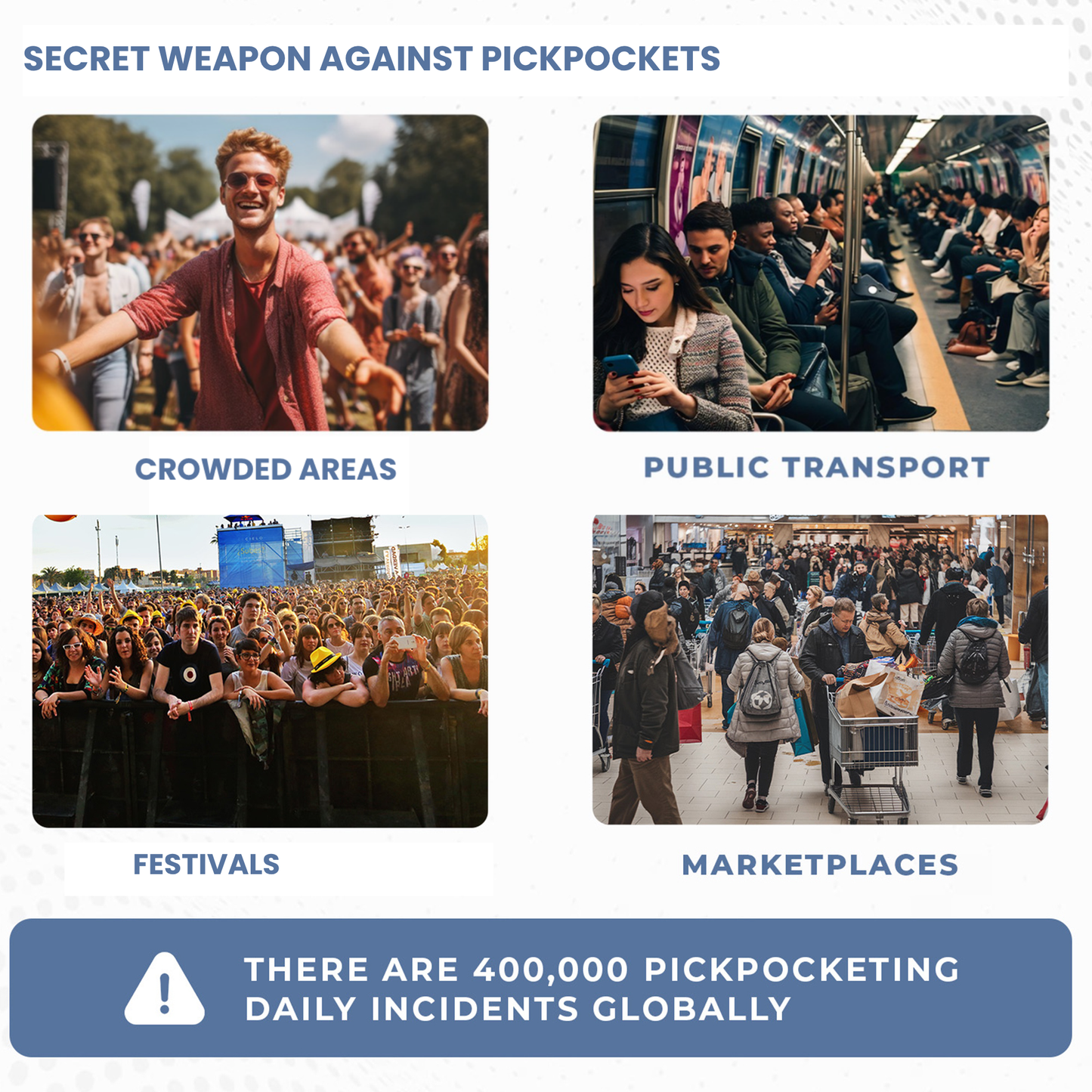 4 X PocketLock - Secures 4 pockets