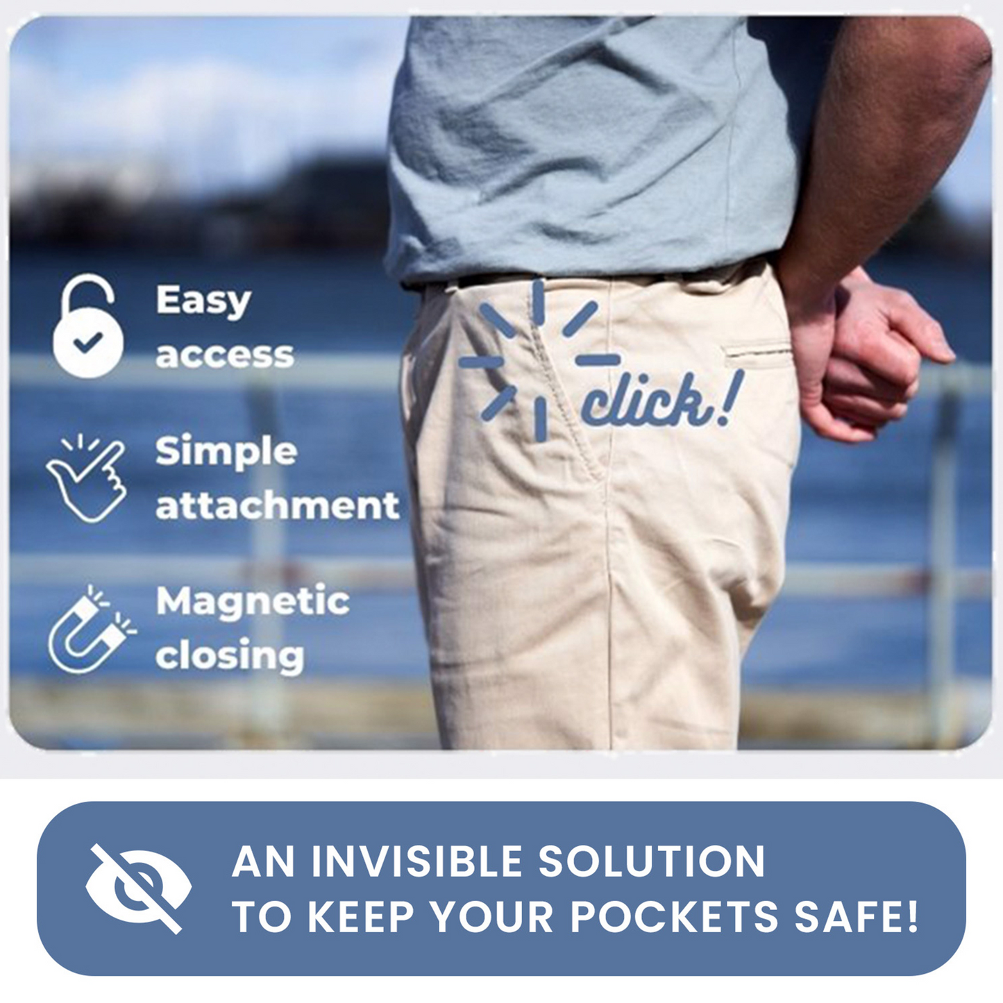 4 X PocketLock - Secures 4 pockets